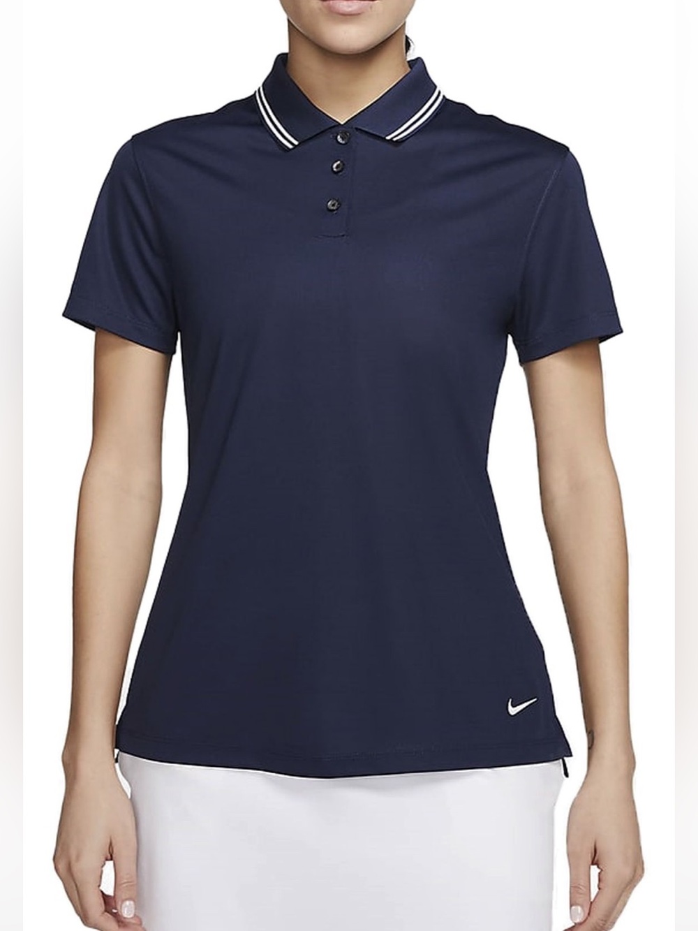 Nike Women's Dri-FIT Victory Golf Polo Shirt NWT Size Medium ~ Navy Blue